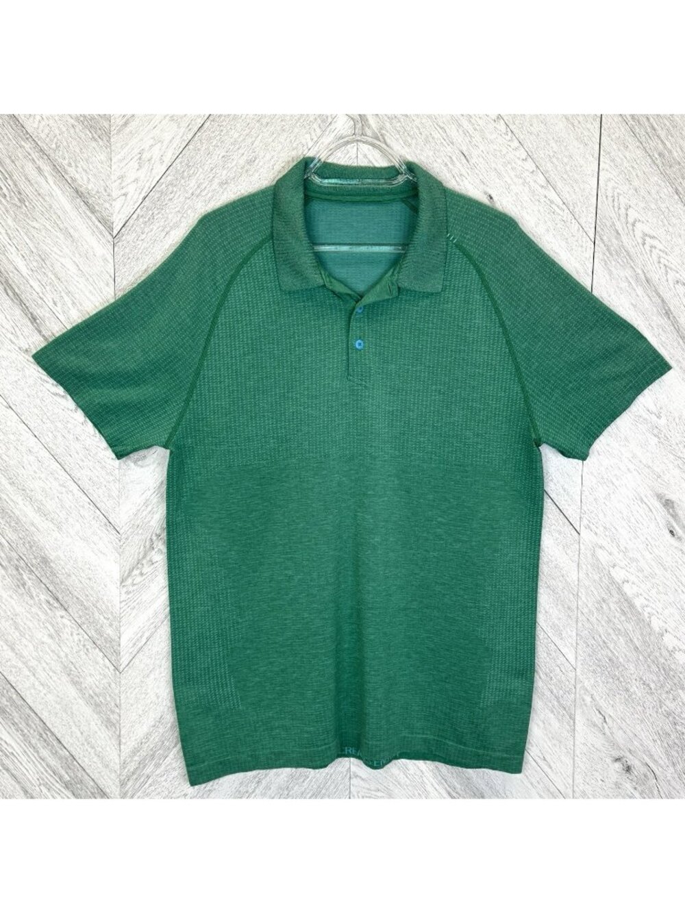 Lululemon Metal Vent Tech Polo Shirt Mens Size Large Antigua Green Golf Stretch